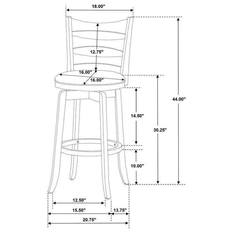 Murphy - Wood Height Swivel Bar Chair