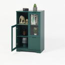 Modern Cabinet With Glass Doors And Drawer