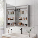 Bathroom Medicine Cabinet With Lights, LED Medicine Cabinet With Mirror, Lighted Medicine Cabinet With Defogger