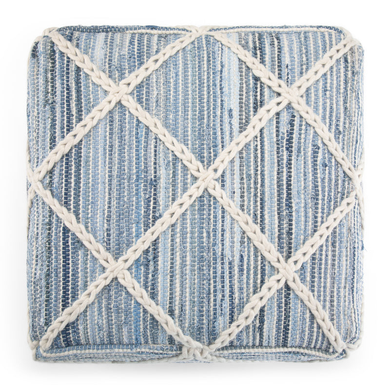 Cowan - Handcrafted Square Pouf