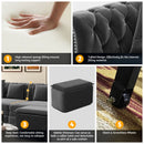 3 In 1 Convertible Sleeper Sofa Bed With Movable Ottoman