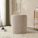 Modern Low Back Accent Upholstered Armless Living Room Chairs, Round Feet