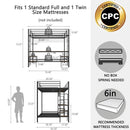 Ethan - Bunk Bed With Desk, Charging Station, Storage Shelves