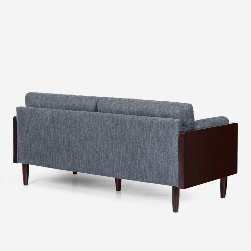Mid - Century 3 Seater Sofa With Pillow Cushions