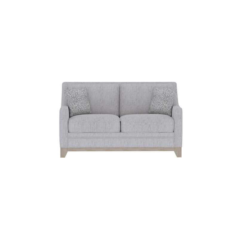 Loveseat With Casual Accent - Gray