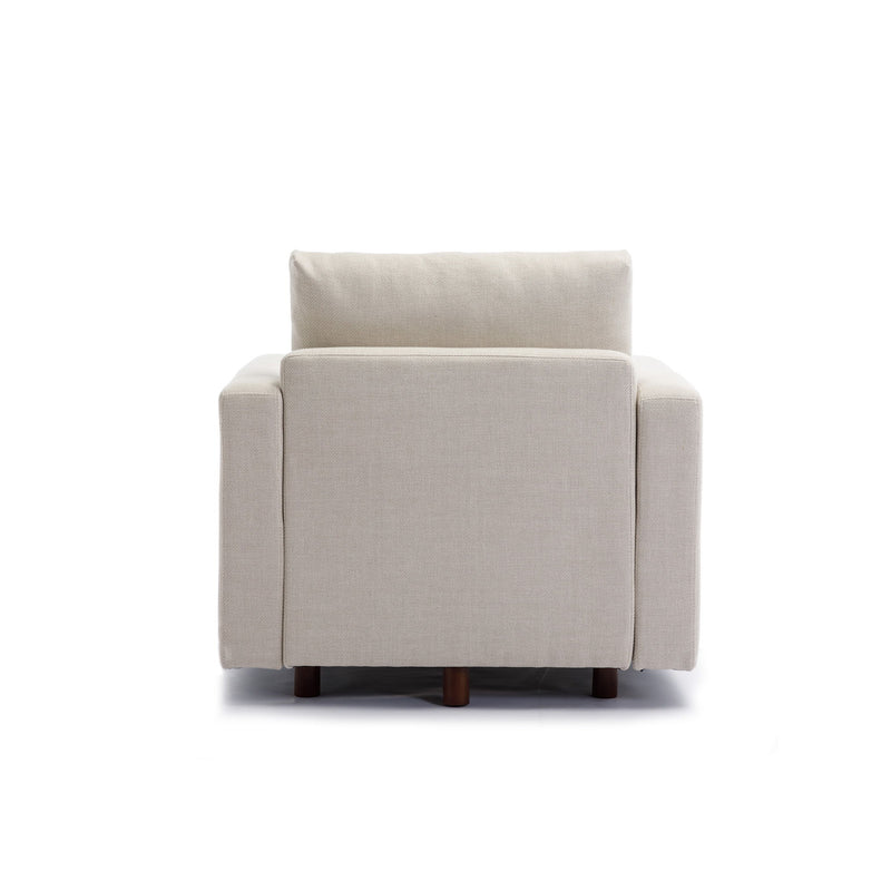 Single Seat Module Sofa Sectional Couch, Cushion Covers Non-Removable And Non-Washable