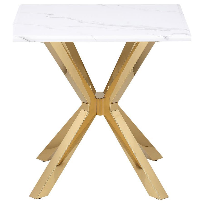 Visalia - Faux Marble Coffee Table Set