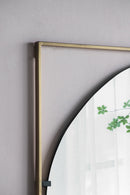 Poppy Mirror With Metal Frame Contemporary Design For Bathroom, Entryway Wall Decor
