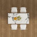 Modern Dining Table Set With Storage, Includes Chairs