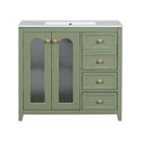 Bathroom Vanity With Two Soft Close Doors, Adjustable Shelves And Three Drawers