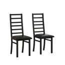 Metal Dining Chairs With Steel Legg, High Back Armless Design