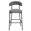 Counter Height Bar Stools With Powder Coating Base And Footrest