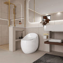 Modern Egg Shape Toilet 1.28 Gpf Single Flush Ceramic