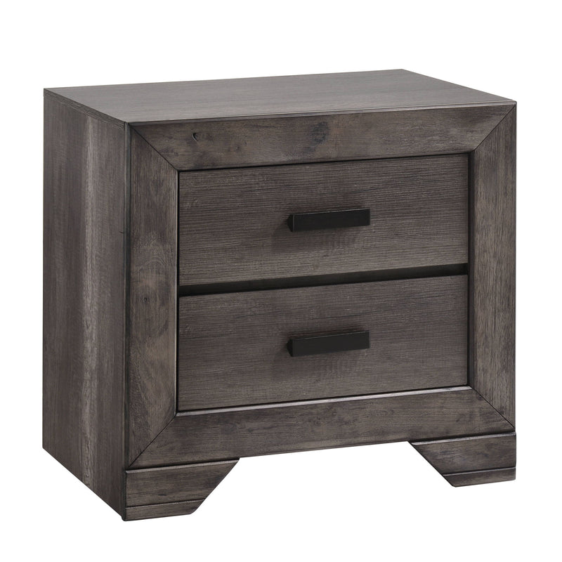 Nathan - Nightstand - Gray Oak Finish