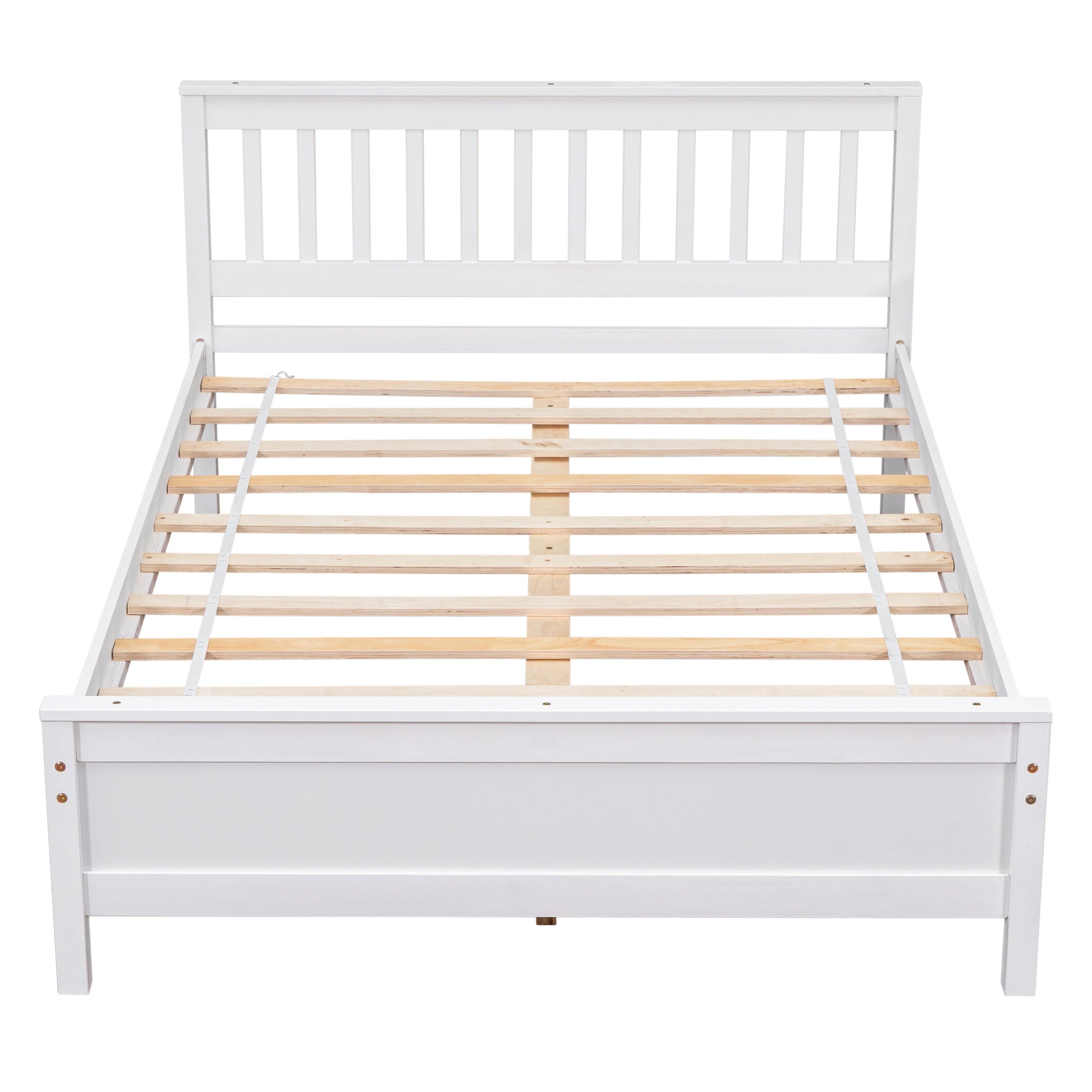 Full Bed with Headboard and Footboard,with 2 Nightstands,White - Atlantic Fine Furniture Melbourne FL