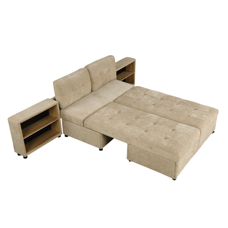 Versatile Modular Free-Combined Sofa With 2 Storage Racks