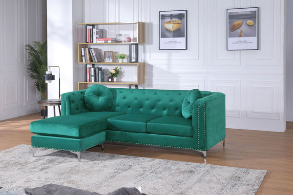 Pompano - G895B-SC Sofa Chaise (3 Boxes) - Green