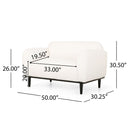 Sway - Upholstered Loveseat With Wood Legs And Round Arms