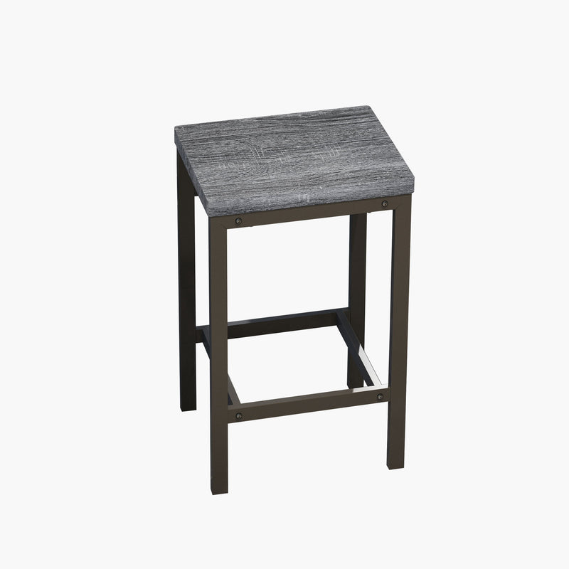 Modern Design Long Dining Table Set With 3 Stools