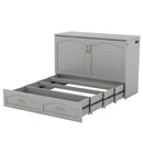 Murphy Wall Bed With Drawer And A Set Of Sockets & USB Ports, Pulley Structure Design