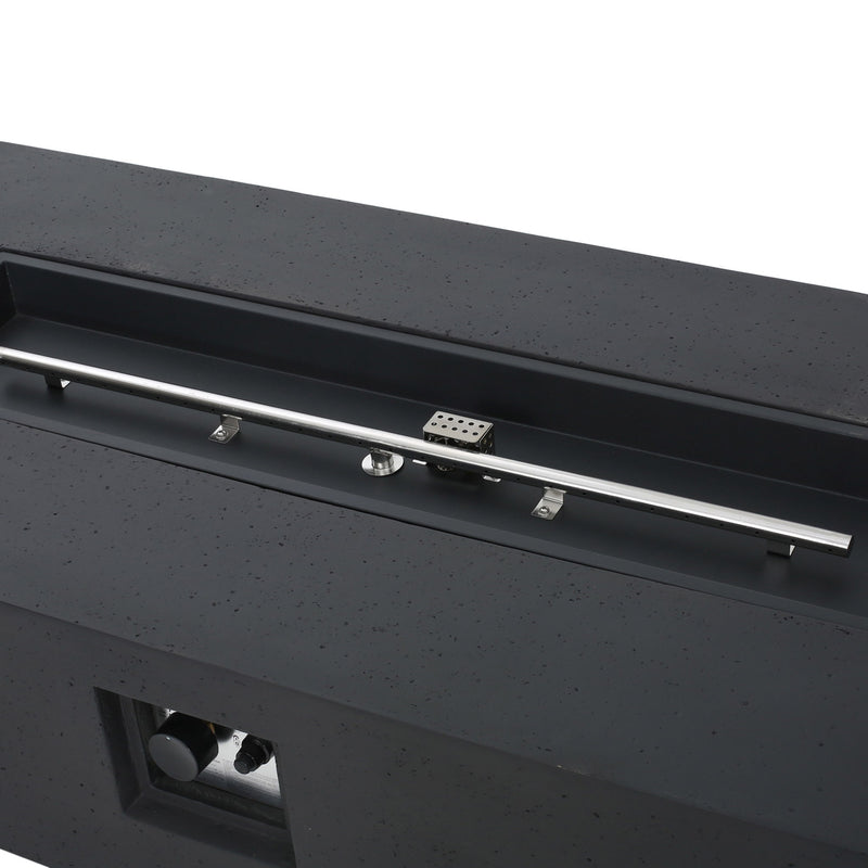 Modern Rectangle Fire Table 50,000 Btu