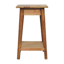 Woven End Table - Brown