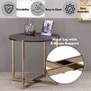 Bromia - End Table - Black & Champagne - Atlantic Fine Furniture Inc