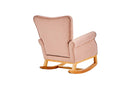 Modern Rocking Chair, Upholstered Accent Chair For Nursery, Small Contemporary Rocke