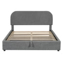 Upholstered Platform Bed With Hydraulic Storage System