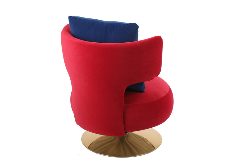 Swivel Accent Chair Armchair, Round Barrel Chair For Living Room Bedroom