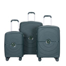 3 Piece Set Expandable Hardshell Suitcase Double Spinner Wheels