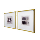 Grace Purple Agate Shadow Boxes Wall Art (Set of 2) - Multicolor