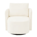 360° Modern Swivel Chair With Upholstered Curved Design