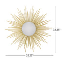 Modern Glam Sunburst Wall Mirror - Gold