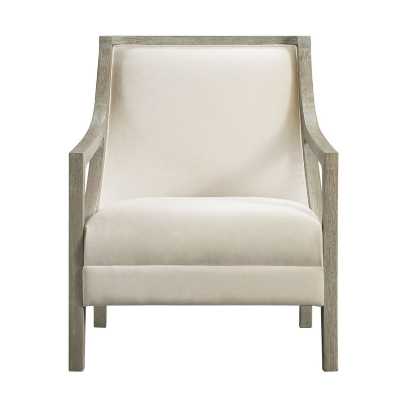 Hopkins - Accent Chair With White Wash Frame