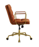 Dudley - Office Chair - Rust Top Grain Leather