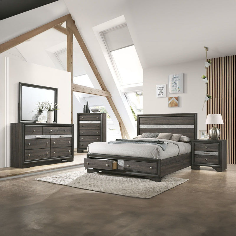 Naima - Bed w/Storage - Atlantic Fine Furniture Inc