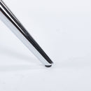 Compact Dining Table With Glass Top - Chrome