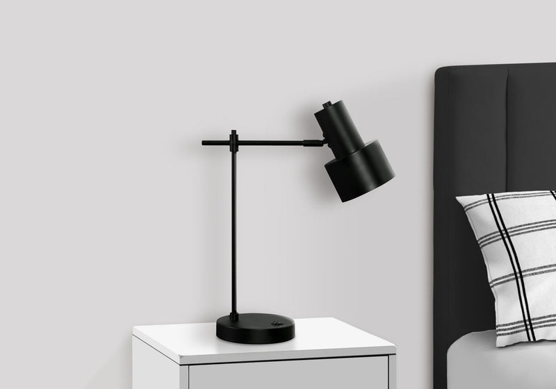 Lighting, Table Lamp, USB Port Included, Modern - Black