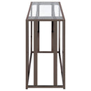 Adri - Glass Top Entryway Sofa Console Table