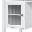Elegant Makeup Vanity Desk With Adjustable Mirror And Storage And Construction - White