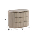 Leanna - Nightstand With USB Port - Light Oak