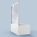 Semi-Frameless Double Sliding Shower Door, Bypass Shower Door, 1 / 4" (6Mm) Thick SGCC Tempered Glass Door