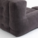 Modern Indoor Fluffy Bean Bag Chair With Memory Foam And Ottoman, Super Soft