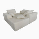Corner Combination Sofa Sectional Couch With Soft Plush Fabric