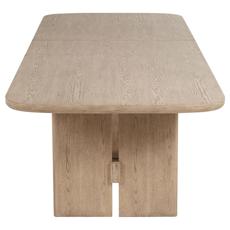 Kailani - 110" Rectangular Wood Dining Table - Beige Oak