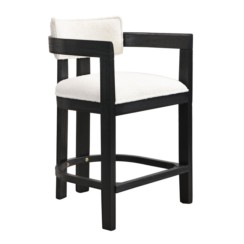 Contemporary Upholstered Counter Stools Set