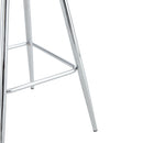 Stylish Upholstered Bar Chairs With Metal Leg
