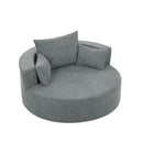 360° Swivel Accent Barrel Chair With 3 Removable Pillows For Living Room