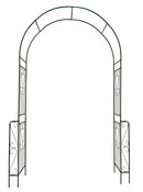 Metal Garden Arch Garden Arbor Trellis Climbing Plants Support Rose Arch Outdoor Arch